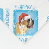 Couverture Polaire Noël St Bernard Fleece Blanket (Coin)