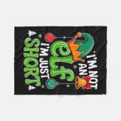 Couverture Polaire Noël super Je Ne Suis Pas Un Elfe Juste Une Courte (Devant (Horizontal))