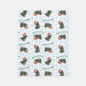 Couverture Polaire Noël Terre-Neuve (Devant)