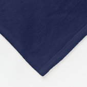 Couverture Polaire NOEL Texte Sophistiqué Sur Elegant Rich Navy Blue (Coin)