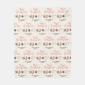 Couverture Polaire Noël traditionnel coco chaud et biscuits (Devant)