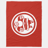 Couverture Polaire Noël très drôle, Rouge et Blanc (Devant)