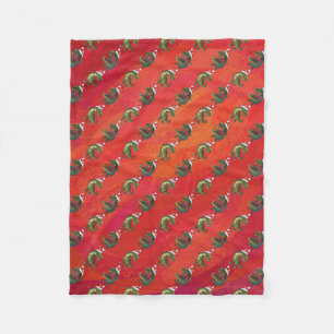 Couverture Polaire Noël Tyrannosaurus