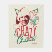 Couverture Polaire Noël Vacances Fou À propos de Noël (Devant)