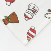 Couverture Polaire Noël Vacances Mignonne Décoration Santa Hat (Coin)