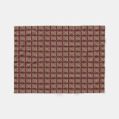 Couverture Polaire Noeud celtique rouge et or (Devant (Horizontal))