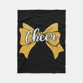 Couverture Polaire Nœud papillon de cheerleader jaune Coquette Sport 