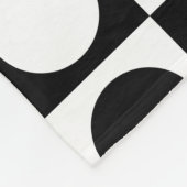 Couverture Polaire Noir blanc À damiers Pois (Coin)