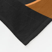 Couverture Polaire Noir brillant de basket-ball (Coin)