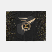 Couverture Polaire Noir chic de talons hauts du monogramme | de (Devant (Horizontal))