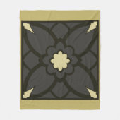 Couverture Polaire Noir doré (Devant)