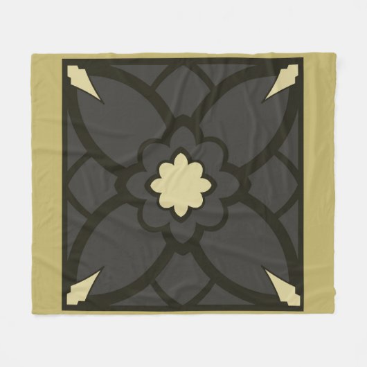 Couverture Polaire Noir doré (Devant (Horizontal))