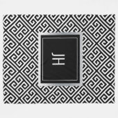 Couverture Polaire Noir et blanc (Devant (Horizontal))