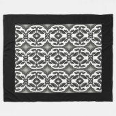 Couverture Polaire Noir et Blanc (Devant (Horizontal))