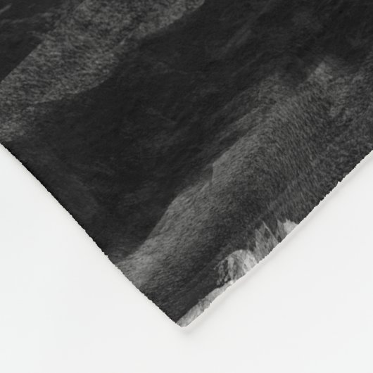 Couverture Polaire Noir et blanc Abstrait Illusion Art moderne (Coin)