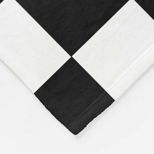 Couverture Polaire Noir et blanc Checkered (Coin)