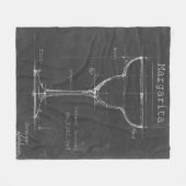 Couverture Polaire Noir et blanc Margarita Verre Plan (Devant (Horizontal))