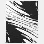 Couverture Polaire Noir et blanc moderne (Devant)