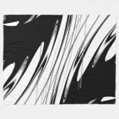Couverture Polaire Noir et blanc moderne (Devant (Horizontal))