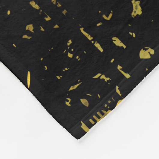 Couverture Polaire Noir et chat de Sphynx d'or (Coin)