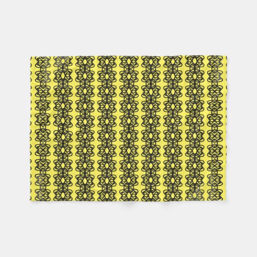 Couverture Polaire Noir et jaune (Devant (Horizontal))