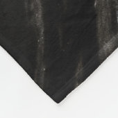 Couverture Polaire Noir et Marbre blanc (Coin)