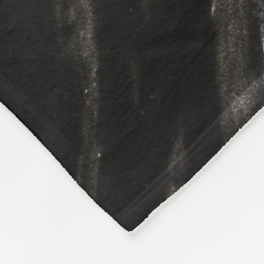 Couverture Polaire Noir et Marbre blanc (Coin)