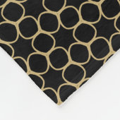 Couverture Polaire Noir et or Newlysée Keepsaké Noël (Coin)