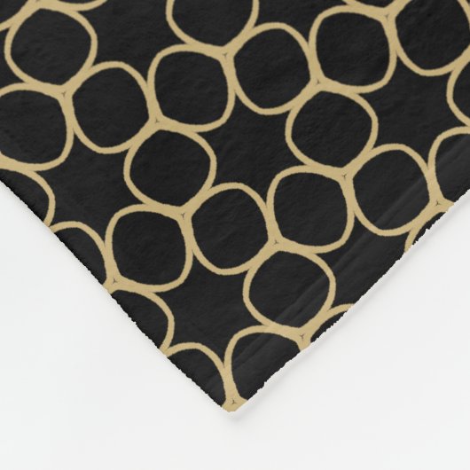 Couverture Polaire Noir et or Newlysée Keepsaké Noël (Coin)