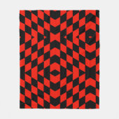 Couverture Polaire Noir et rouge (Devant)