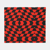 Couverture Polaire Noir et rouge (Devant (Horizontal))