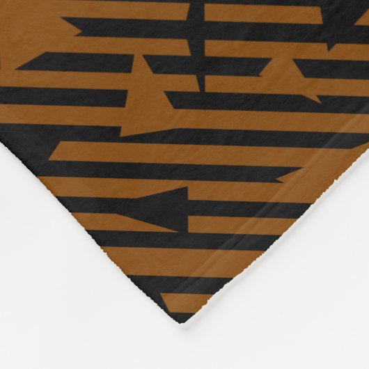 Couverture Polaire Noir et Tan (Coin)