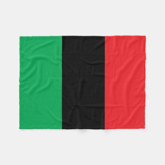 Couverture Polaire Noir et vert rouges (Devant (Horizontal))