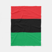 Couverture Polaire Noir et vert rouges (Devant)