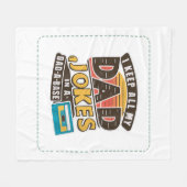 Couverture Polaire Noir - Fête des pères Meilleur Père Dans Le Monde (Devant (Horizontal))