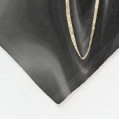 Couverture Polaire Noir gris blanc Marbre or #1 (Coin)