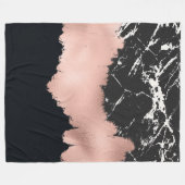 Couverture Polaire noir marbl rg traits de peinture (Devant (Horizontal))