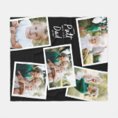 Couverture Polaire Noir multi photo moderne minima golf (Devant (Horizontal))