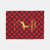 Couverture Polaire Noir Noir Noir Noir Noir Noir Cerf Plaid (Devant (Horizontal))