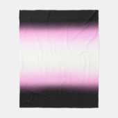 Couverture Polaire Noir noir nordique|Rose|Blanc (Devant)