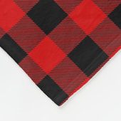 Couverture Polaire Noir rouge bison plaqué bûcheron CB 1IQIRN (Coin)