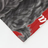 Couverture Polaire Noir Russe Terrier Chien Nom Noël (Coin)