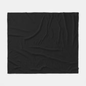 Couverture Polaire Noir Simple (Devant (Horizontal))