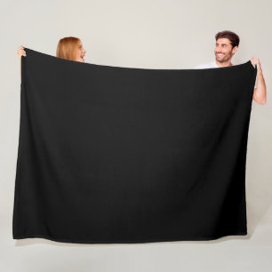 Couverture Polaire Noir solide