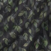 Couverture Polaire Noir Tissé Feuilles Et Grilles