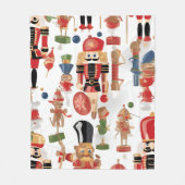 Couverture Polaire noisette aquarelle motif de Noël (Devant)