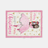 Couverture Polaire Noisette de Noël Ballet Pink Fleece Blanche Sm (Devant (Horizontal))
