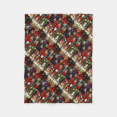 Couverture Polaire Noisette Soldats Noël (Devant)