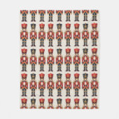 Couverture Polaire Noisette Soldats Noël (Devant)