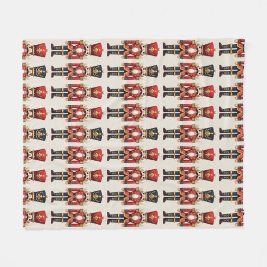 Couverture Polaire Noisette Soldats Noël (Devant (Horizontal))